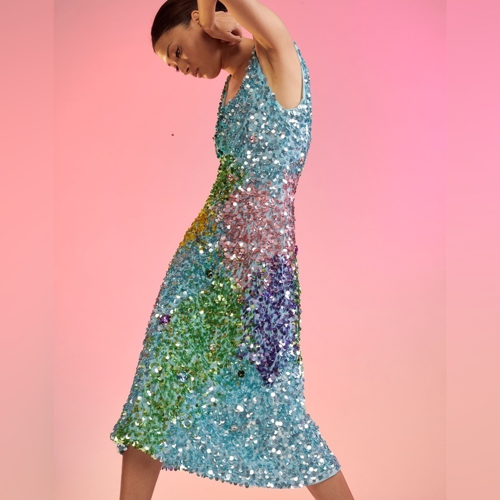 New Cynthia Rowley Prism Sequin Dress - Picture 6 of 11